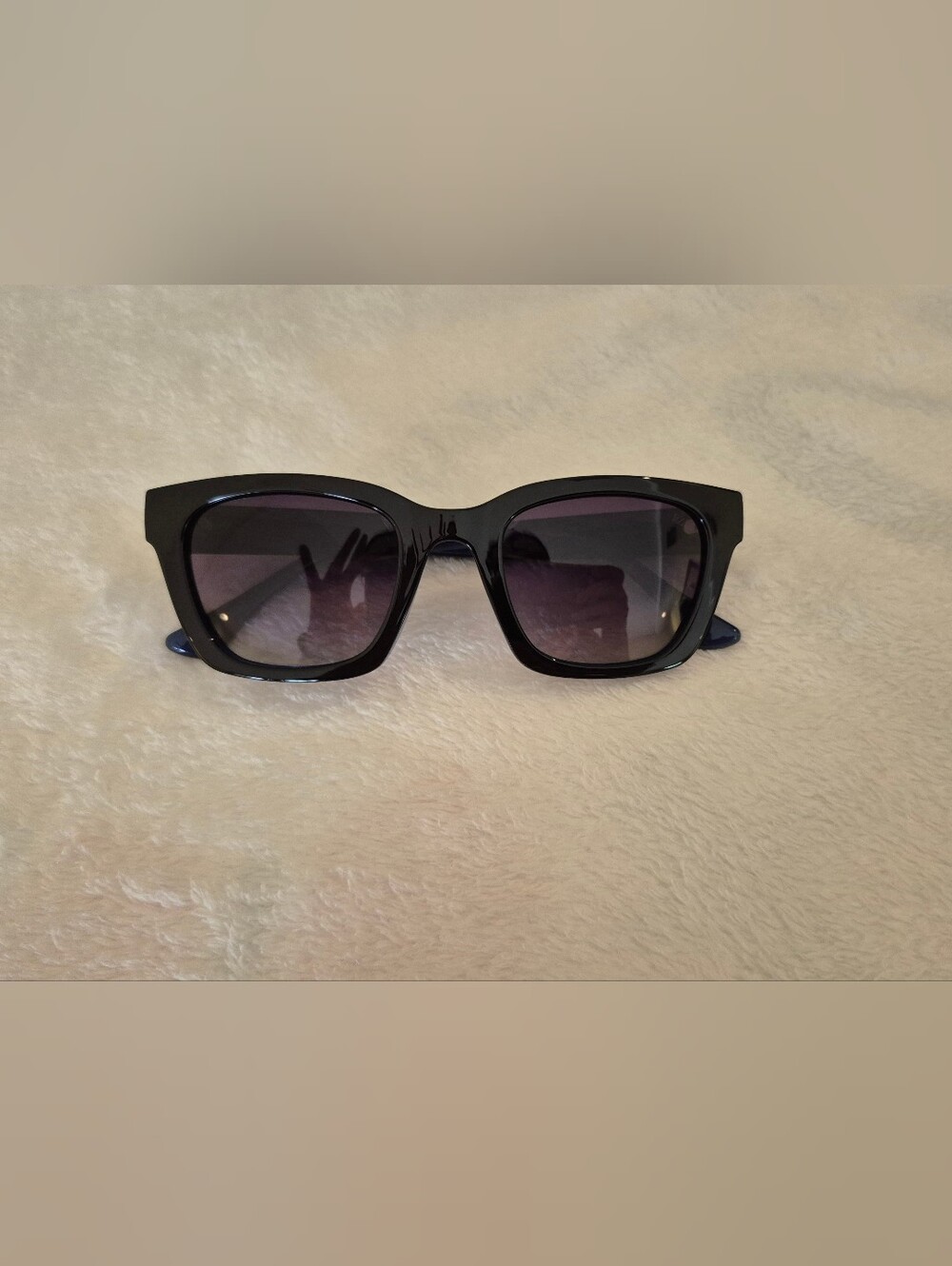 Women's Black Square Frame Rachel Zoe "Deja" Sunglasses
